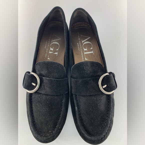 AGL Suede Loafer with Buckle - Picture 2 of 4
